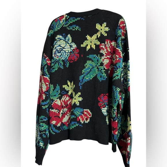 MNML Men's Floral Knit Cardigan - Picture 5 of 5